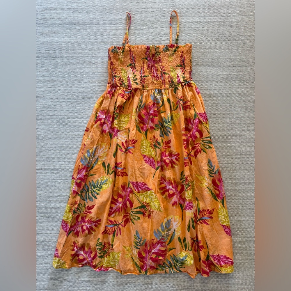 Maurices cotton floral tiered elastic waist sleeveless midi dress women’s XL